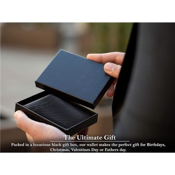 Men's Wallets slim Front Pocket RFID Blocking Card Holder Minimalist - Picture 2 of 6